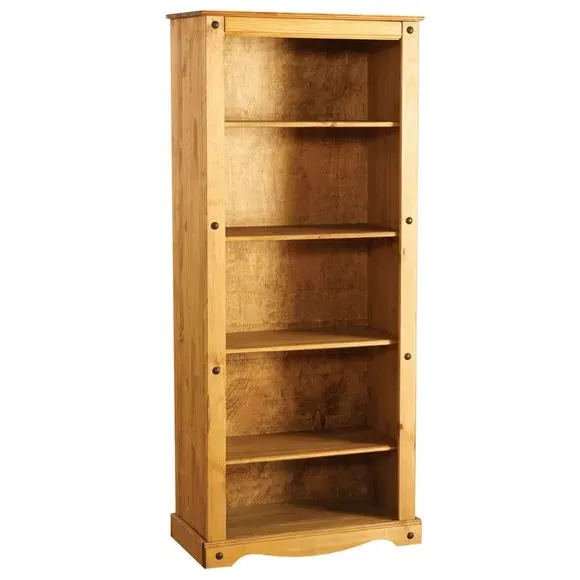 Tall Bookcase with Shelves - Natural, Pine