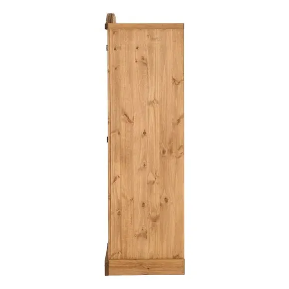 Triple Wardrobe with Curved Top - Pine