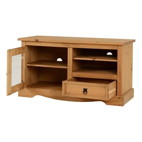 TV Unit with Storage - Oak, Pine