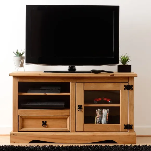 TV Unit with Storage - Oak, Pine image