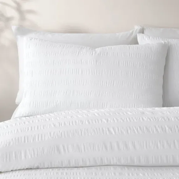 Duvet Cover Set with Pillowcase - White