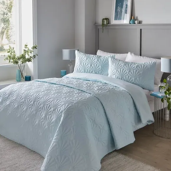 Duvet Cover Set with Pillowcases - Duck Egg