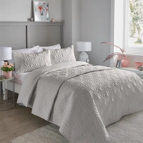 Duvet Cover Set with Pillowcases - Silver