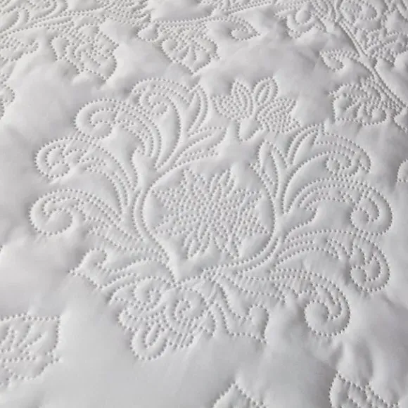 Stripe Duvet Cover Set with Pillowcase - White