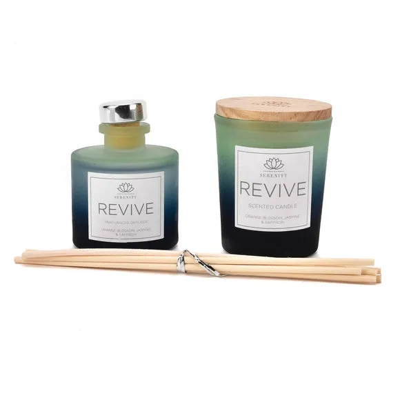 Candle & Diffuser Gift Set - Green, Glass