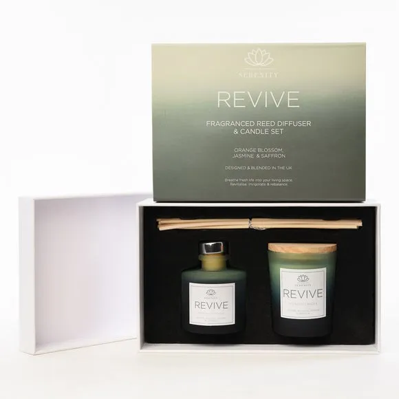 Candle & Diffuser Gift Set - Green, Glass image
