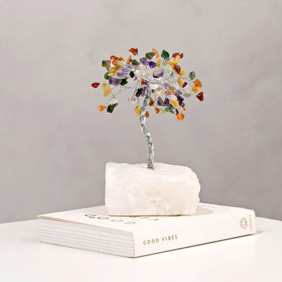 Gemstone Tree Decor - Multicolor, Metal image