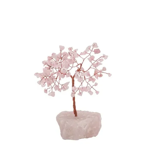 Gemstone Tree Decor - Pink, Rose Quartz