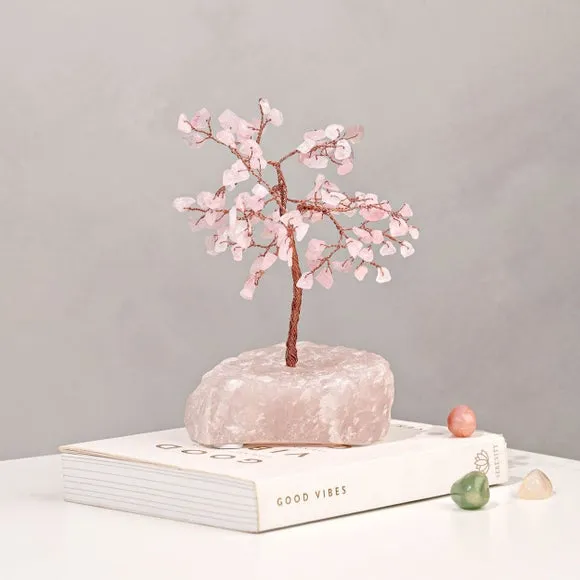 Gemstone Tree Decor - Pink, Rose Quartz image