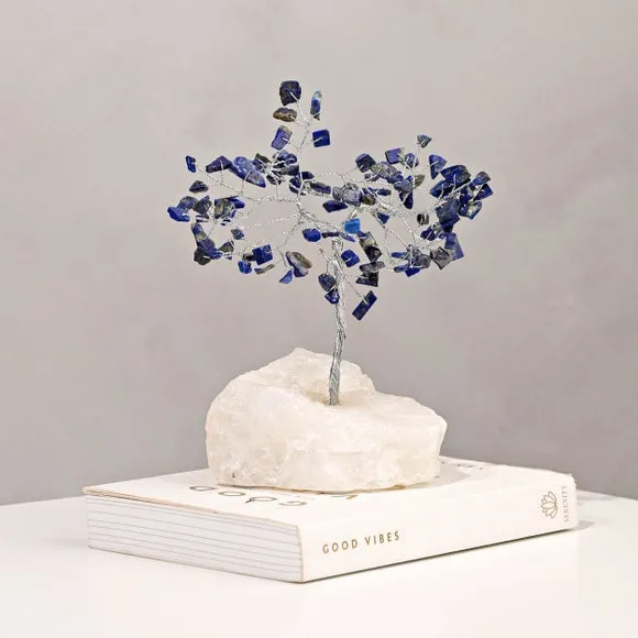 Gemstone Tree Ornament - Blue, Lapis Lazuli image