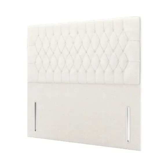 Chesterfield Headboard Floor Standing - Cream, Teddy