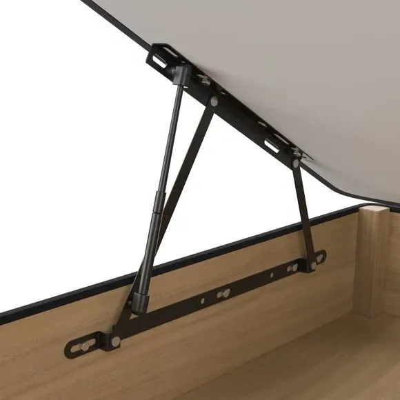 End Ottoman Bed Frame with Storage - Black, Velvet