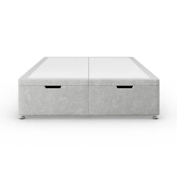 End Ottoman Bed Frame with Storage - Natural, Chenille