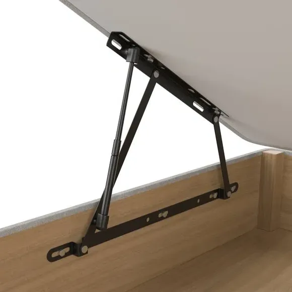 End Ottoman Bed Frame with Storage - Natural, Chenille
