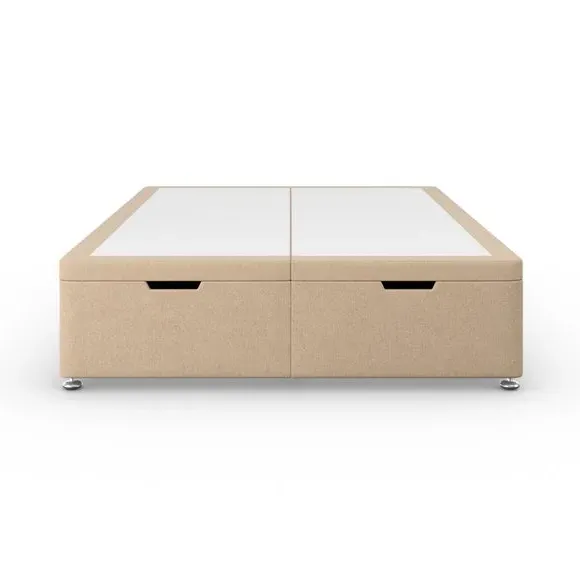 End Ottoman Bed Frame with Storage - Natural, Tweed