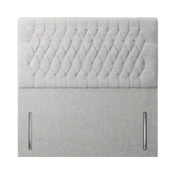 Floor Standing Chesterfield Headboard - Natural, Chenille