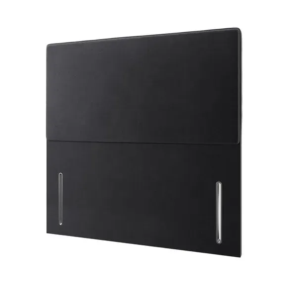 Floor Standing Headboard - Black, Velvet