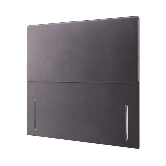 Floor Standing Headboard - Grey, Velvet
