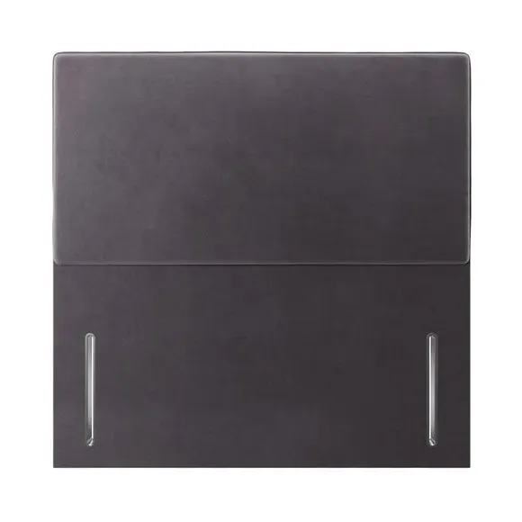 Floor Standing Headboard - Grey, Velvet