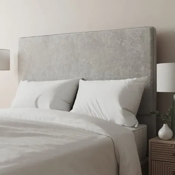 Floor Standing Headboard - Natural, Chenille
