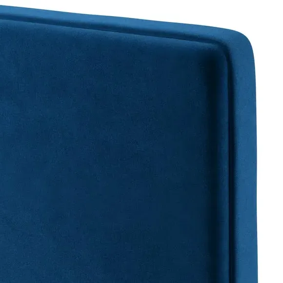 Floor Standing Headboard - Navy, Velvet