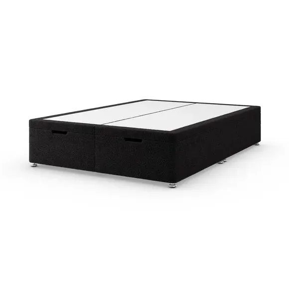 Ottoman Bed Frame with Storage - Black, Fabric
