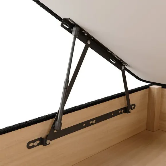 Ottoman Bed Frame with Storage - Black, Fabric