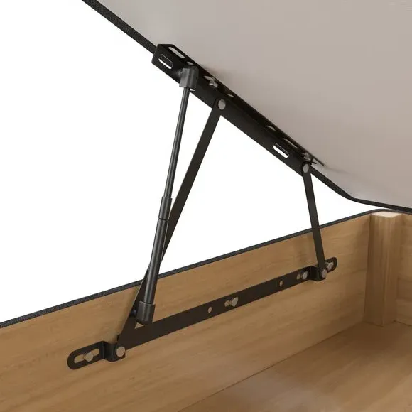 Ottoman Bed Frame with Storage - Charcoal, Fabric