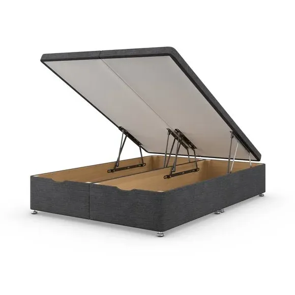 Ottoman Bed Frame with Storage - Charcoal, Fabric