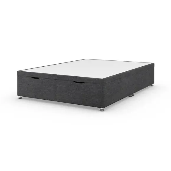 Ottoman Bed Frame with Storage - Charcoal, Fabric