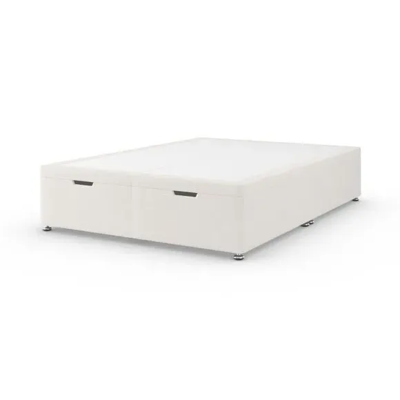 Ottoman Bed Frame with Storage - Cream, Fabric