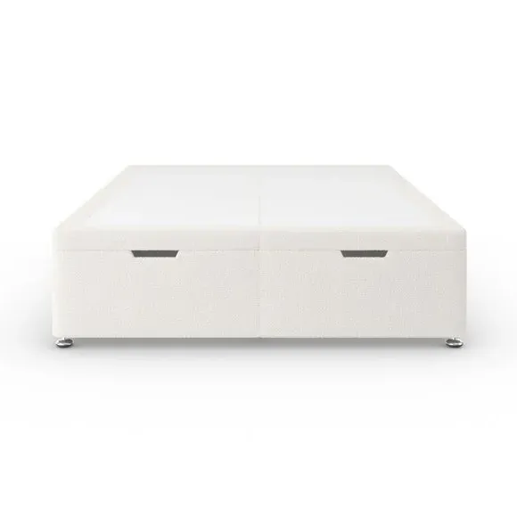 Ottoman Bed Frame with Storage - Cream, Fabric