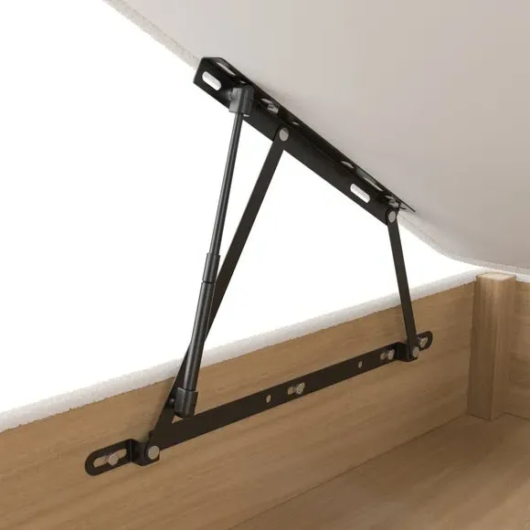 Ottoman Bed Frame with Storage - Cream, Fabric