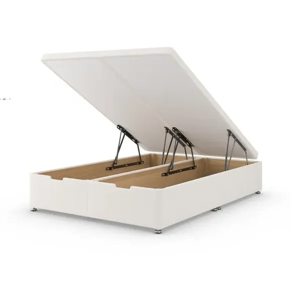 Ottoman Bed Frame with Storage - Cream, Fabric
