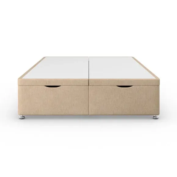 Ottoman Bed Frame with Storage - Natural, Fabric