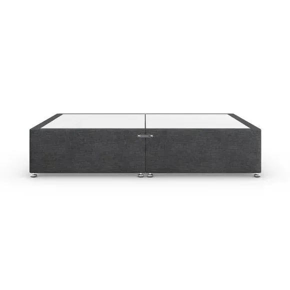 Platform Divan Base with Storage - Charcoal, Fabric