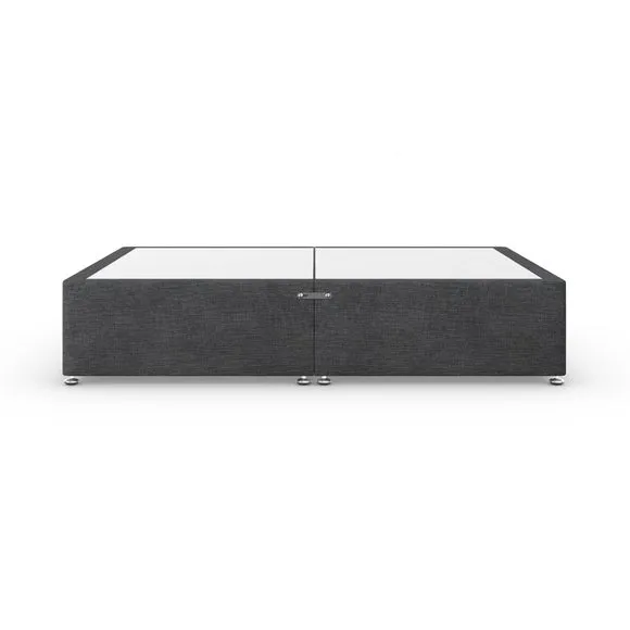 Platform Divan Base with Storage - Charcoal, Fabric