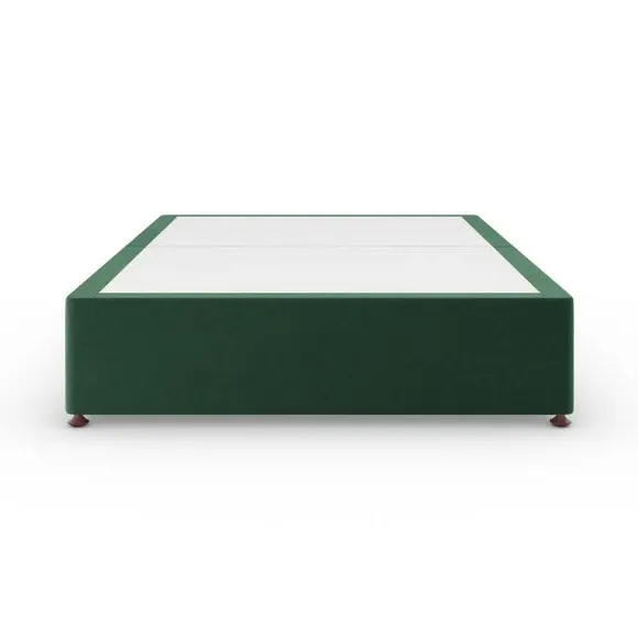 Platform Divan Base with Storage - Emerald, Velvet
