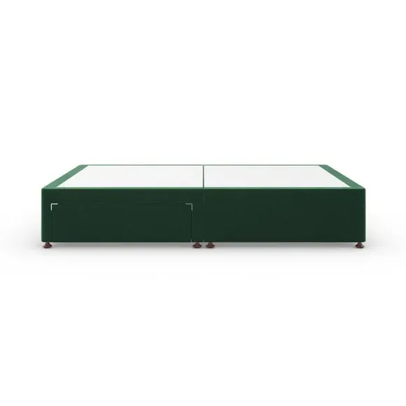 Platform Divan Base with Storage - Emerald, Velvet