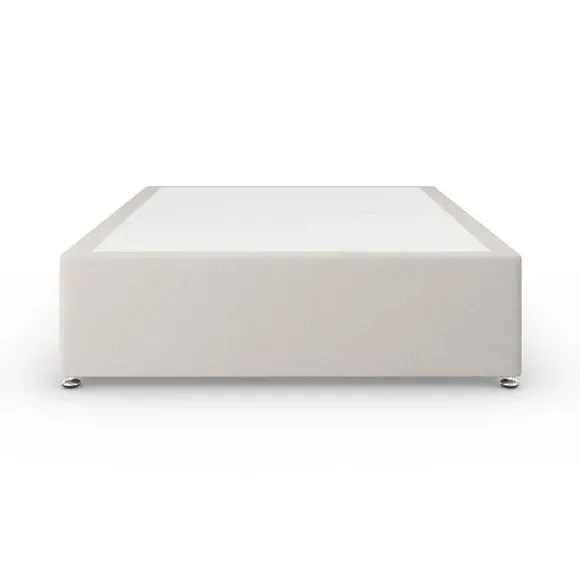 Platform Divan Base with Storage - Grey, Fabric