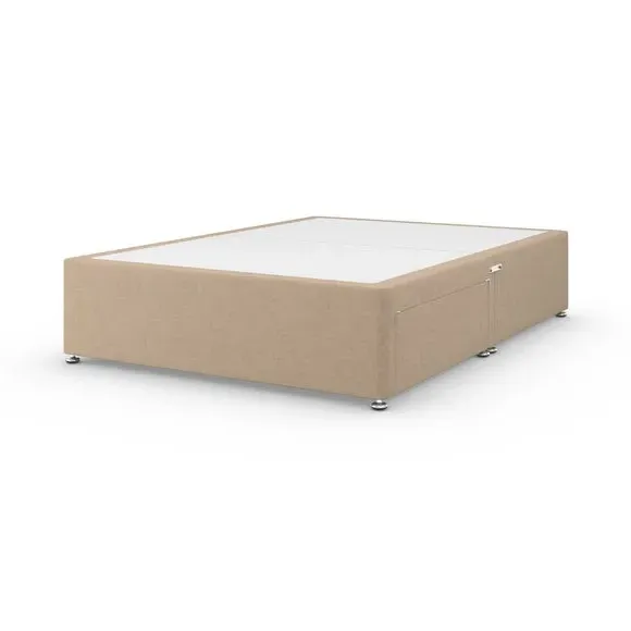 Platform Divan Base with Storage - Natural, Fabric