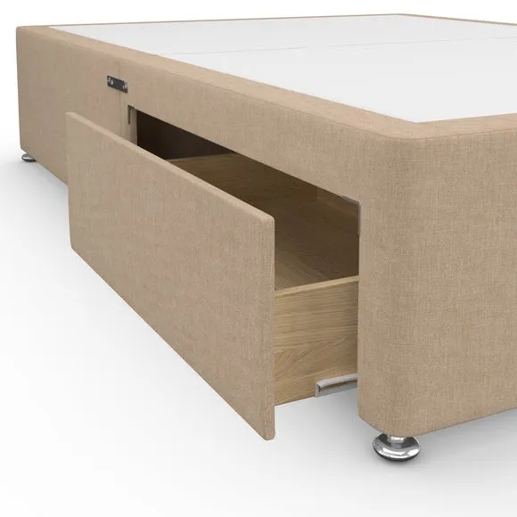 Platform Divan Base with Storage - Natural, Fabric