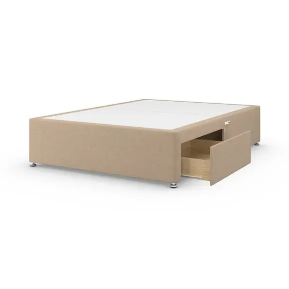 Platform Divan Base with Storage - Natural, Fabric