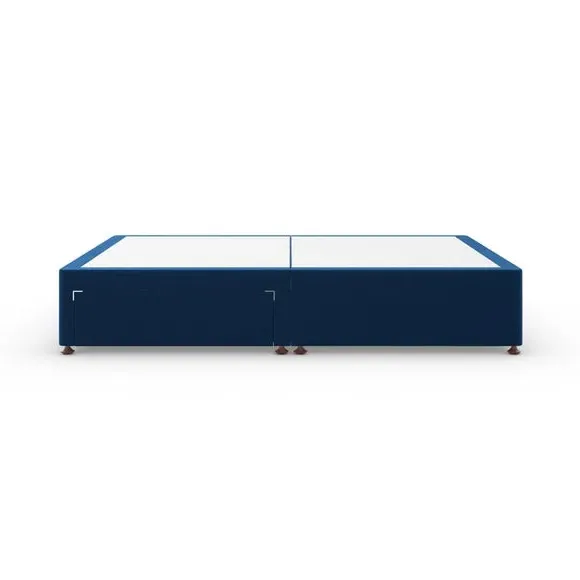 Platform Divan Base with Storage - Navy, Velvet