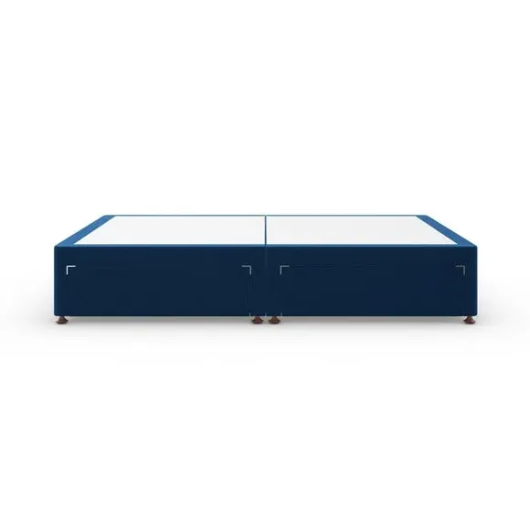 Platform Divan Base with Storage - Navy, Velvet