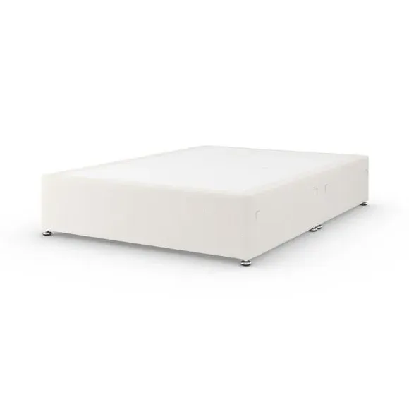 Platform Top Divan Base - Cream, Teddy Fabric