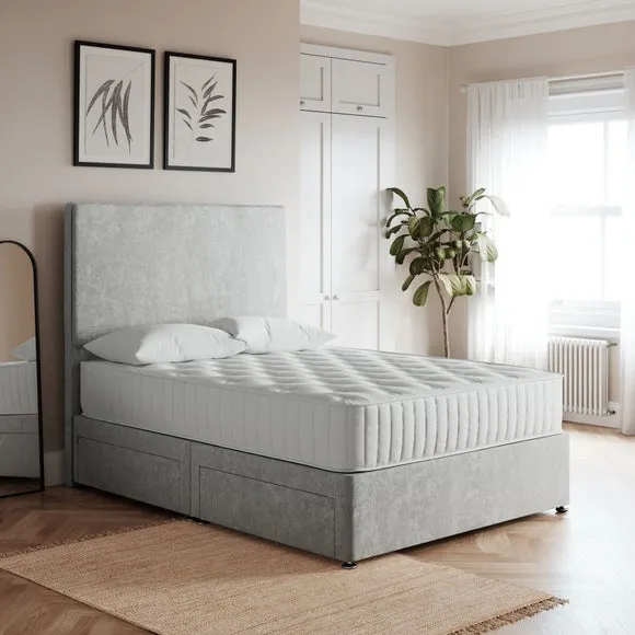 Platform Top Divan Base - Natural, Chenille