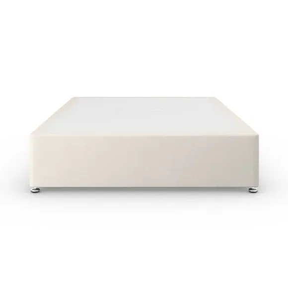 Platform Top Divan Base with Storage - Cream, Linen