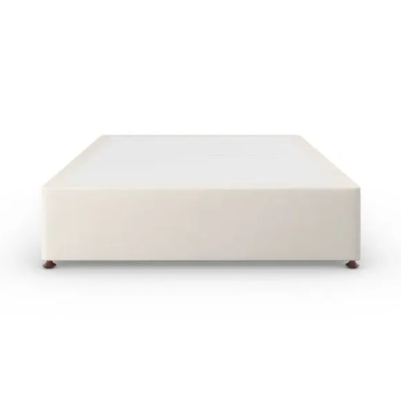 Platform Top Divan Base with Storage - Cream, Linen