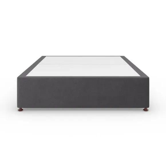 Platform Top Divan Base with Storage - Grey, Tweed